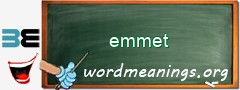 WordMeaning blackboard for emmet